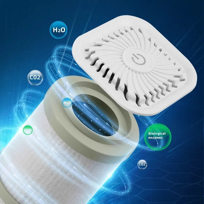 Mini USB car air purifier in black and white colour options with replaceable filter