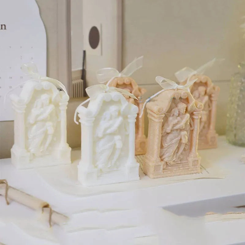 Ancient Greek couple angel silicone mould for baking and crafts