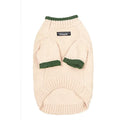 British style two-leg pet sweater for dogs and cats in wool blend, shown in Crown Blue.