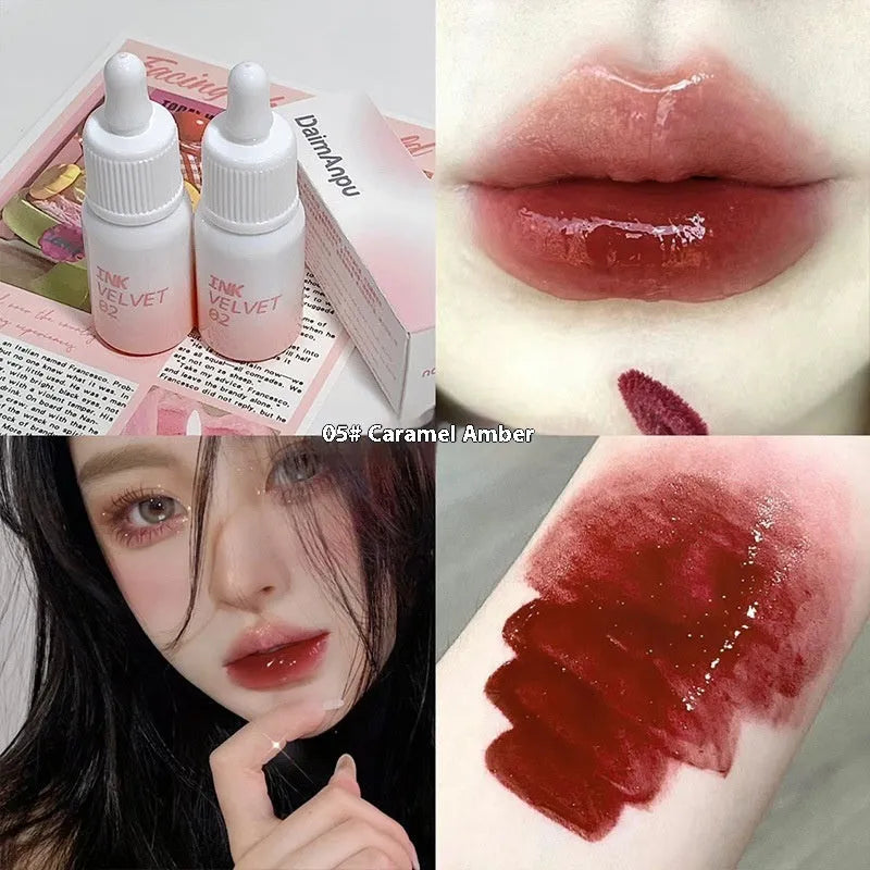 Mirror Lip Lacquer tube in one of four shades: Spring Day Wilderness, Orange Tabby Cat Diary, Low-Key Charming, or Misty Berry.