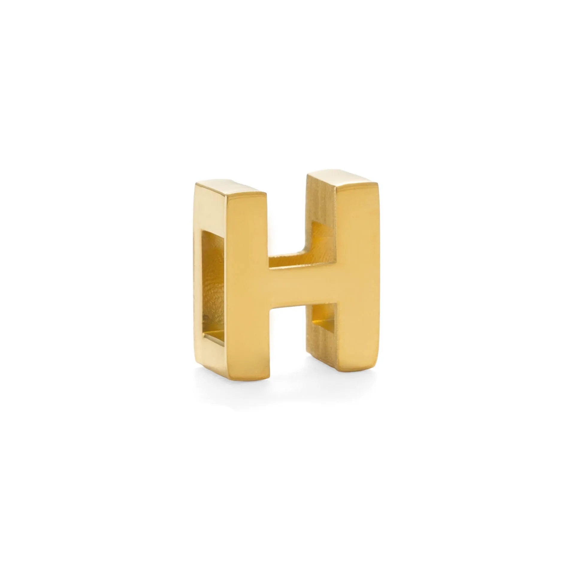 Gold electroplated titanium steel necklace with the letter 'A' pendant on a 40.5cm chain.