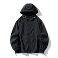 Loose-fit outdoor sports coat jacket in chemical fibre blend fabric available in multiple colours