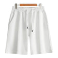 Cotton straight leg sports shorts in multiple colours with micro-elastic fabric