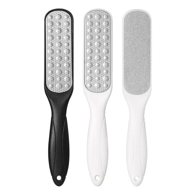Stainless steel double-sided foot grinder for callus removal in OPP bag packaging