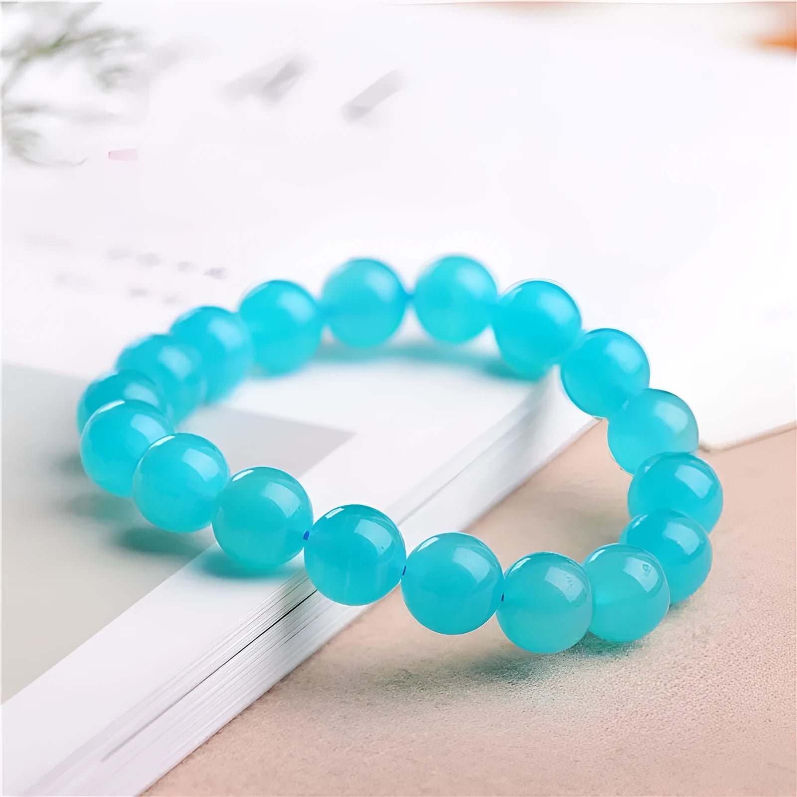 Loose natural blue-green amazonite gemstone beads for jewellery making in various sizes.