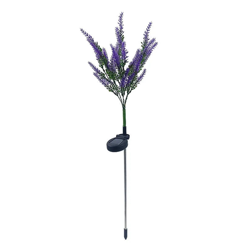 74cm solar powered garden light with flower-shaped design and IP55 waterproof rating for outdoor use