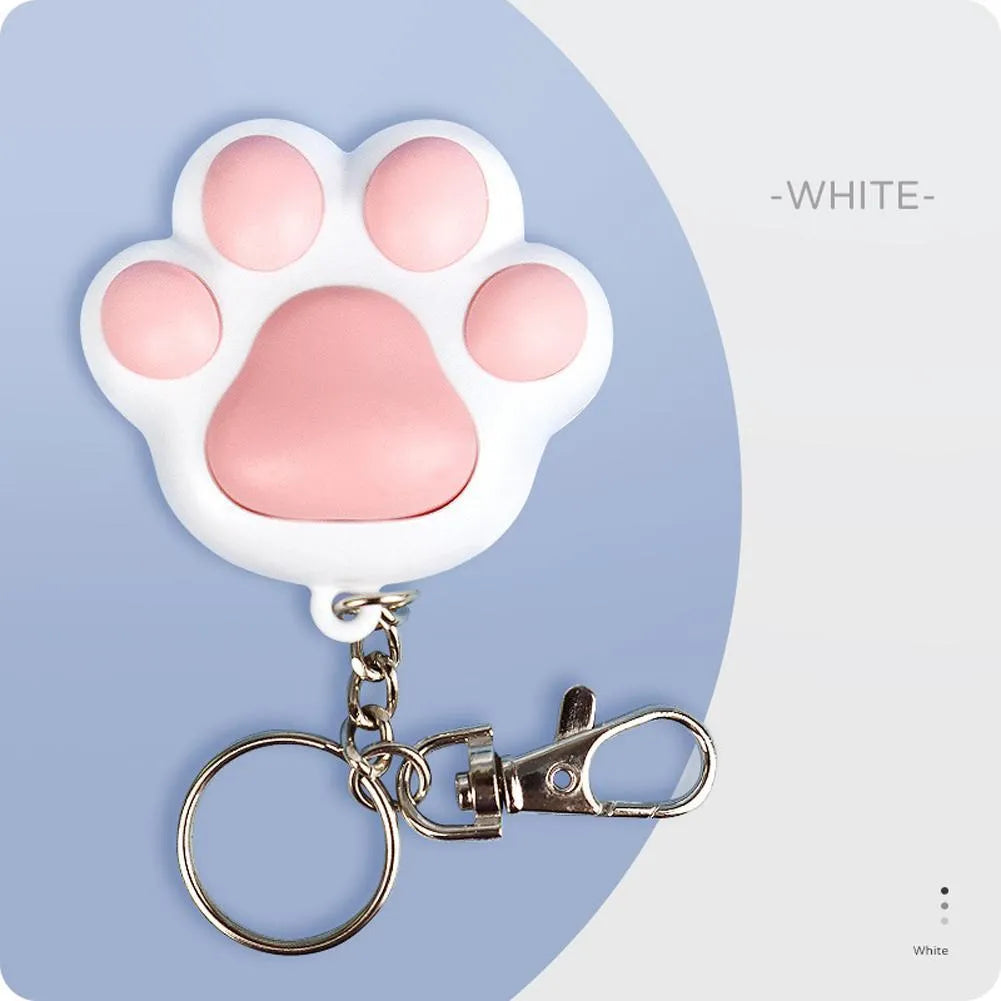 Pink and black USB rechargeable infrared cat teaser toy with keychain and lighting functions