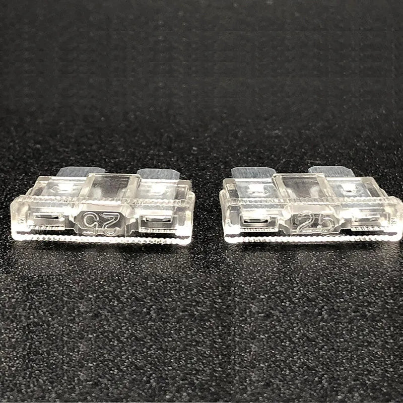 Boxed car medium plug-in fuse set with 50 or 100 medium-speed fuses for automotive electronics