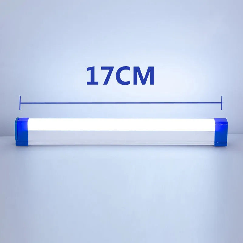 Rechargeable LED tube light stick in blue and purple colours with dimmable RGB lighting