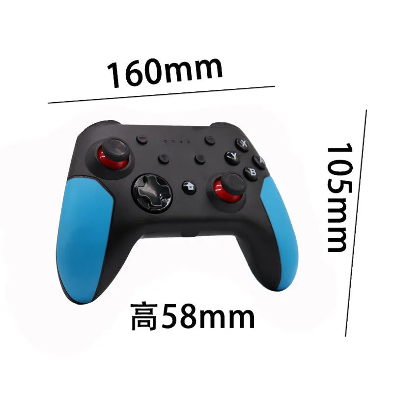 Bluetooth gamepad controller for Nintendo Switch, PC and Android in red and blue colour options