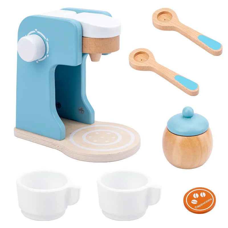 Wooden simulation play house toy – kitchen appliance for children, colour box packaging