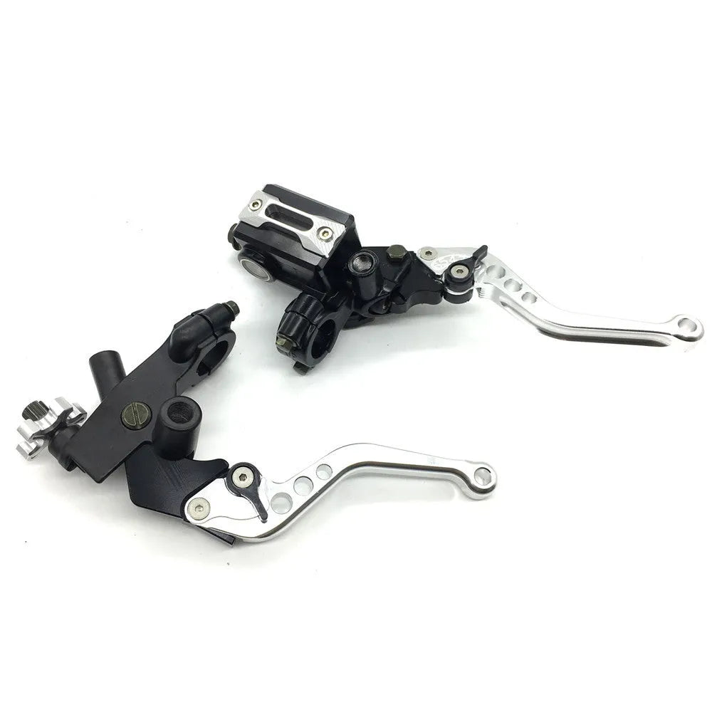 Set of adjustable brake clutch levers for 22mm handlebars in six colour options