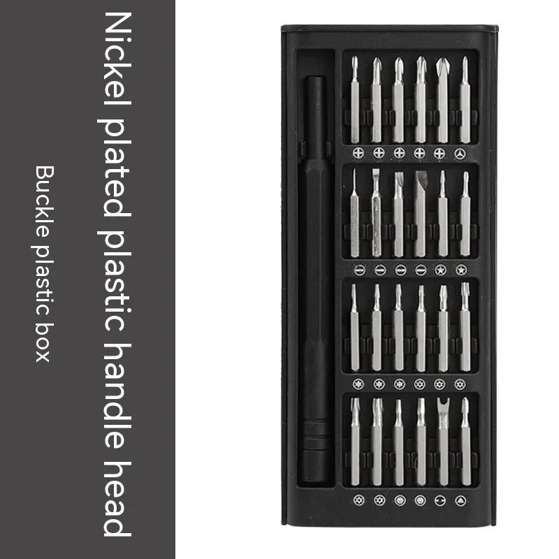 24-in-1 magnetic screwdriver repair tool set with aluminium and plastic handles