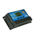Solar LCD charge and discharge controller with large screen and PWM charging for lead-acid batteries