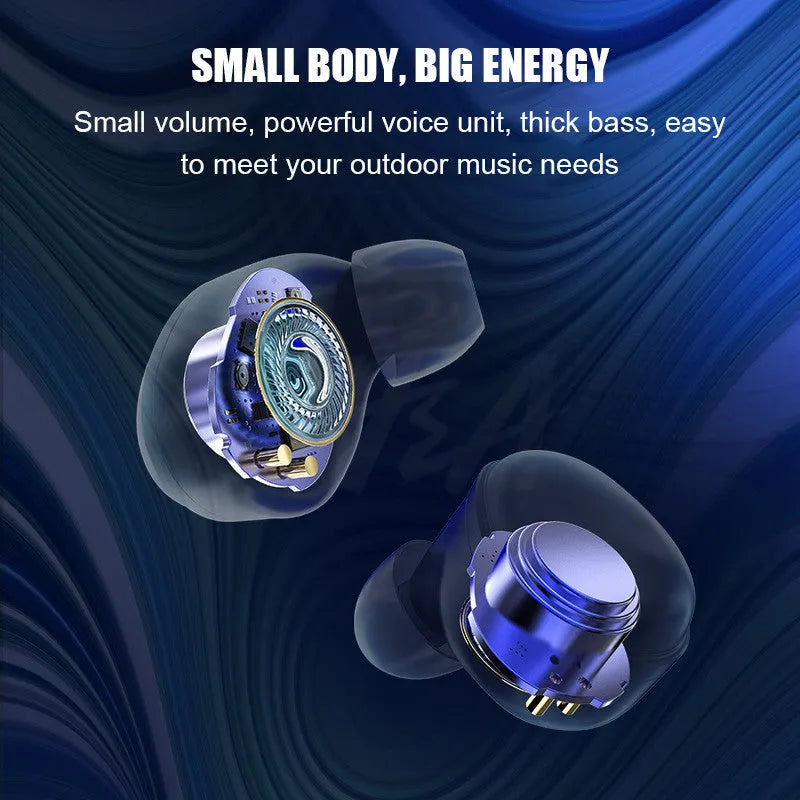 Black X10 Bluetooth wireless earbuds with charging case showing 8-hour call time specification