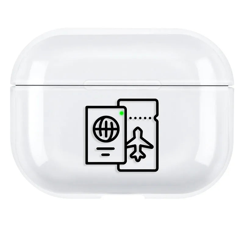 PC protective shell case for Apple AirPods Pro 3 earphones in simple solid colour design