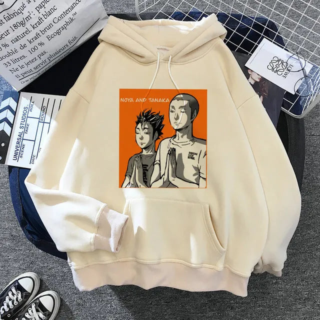 Hot Japanese Anime Haizhu Hoodie pullover shirt in character pattern, cotton polyester blend