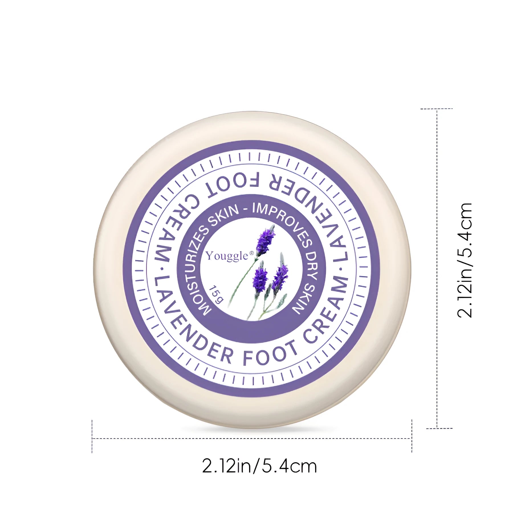 Lavender Anti Fungal Foot Repair Cream 15g tube with lavender design for dead skin removal and moisturising foot care