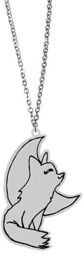Private custom pet character photo necklace keychain in titanium steel with cross box chain