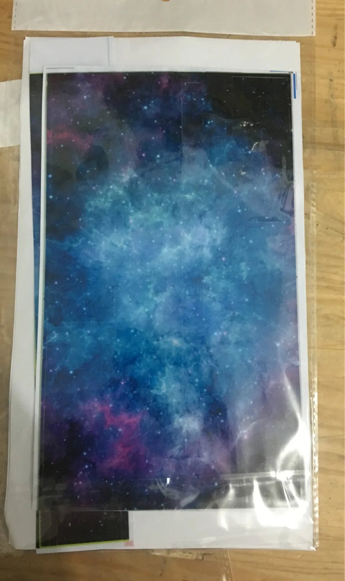 Blue Xbox One film skin sticker with matt finish and scratch-free surface