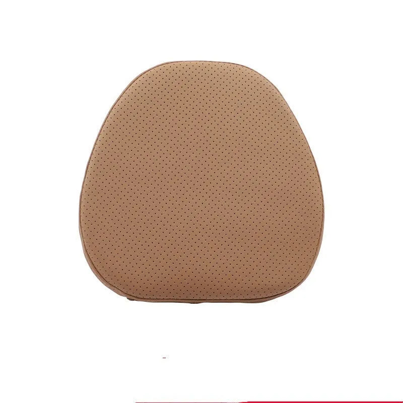 Car headrest, seat cushion, neck pillow and lumbar support accessories in minimalist design