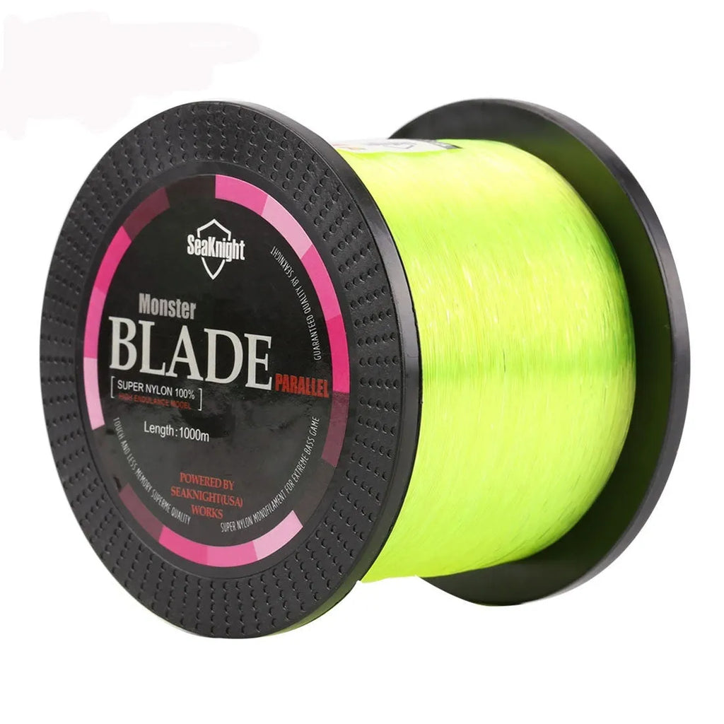 Seaknight1000 M nylon fishing line spool in multiple colours and sizes for fishing applications