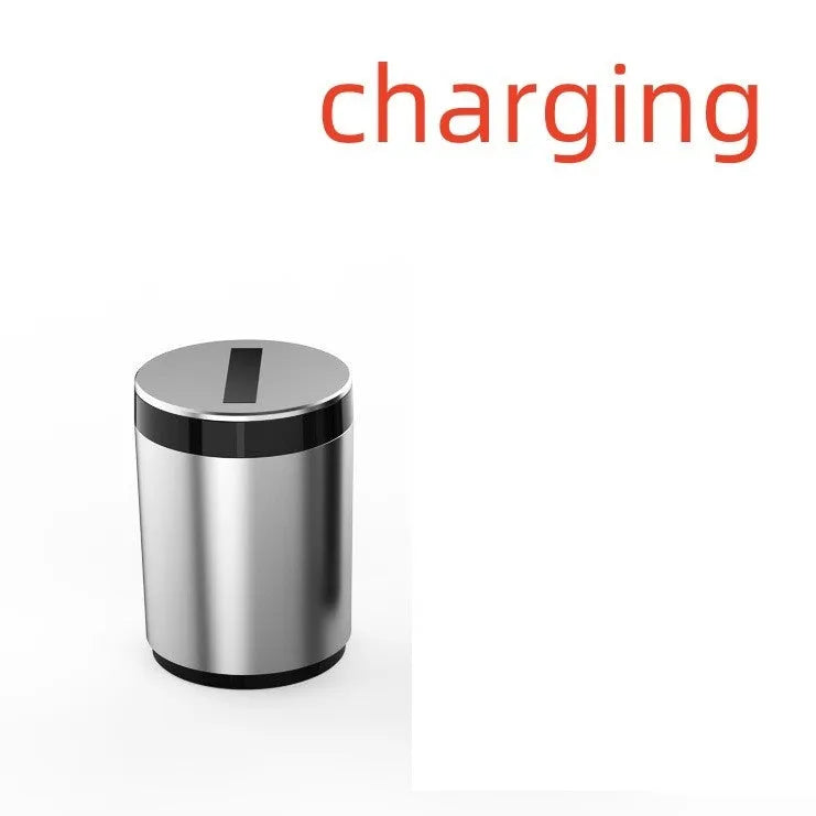 Intelligent induction ashtray with automatic opening, aluminium alloy construction, grey colour