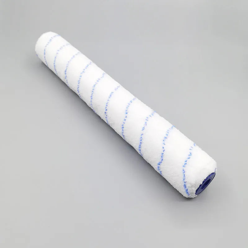 18-inch paint roller set with three brush heads on engineering plastics barrel for wall painting