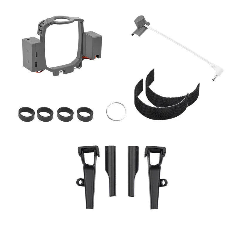 Dajiangyu 2 grey ABS airdrop thrower for DJI Mavic 2 Pro Zoom with tripod base and quick-release mechanism