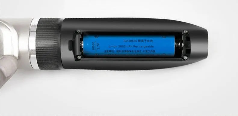 Dog shaver with titanium ceramic blade, copper motor, compact 4.5cm host, and charging cable