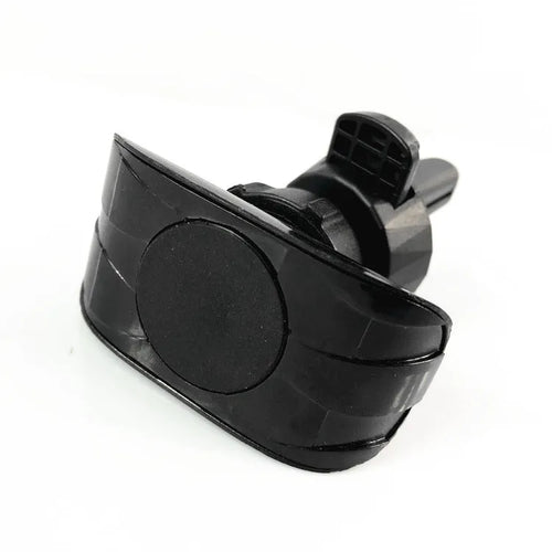 Black car phone holder with magnetic mount and adjustable rotation head