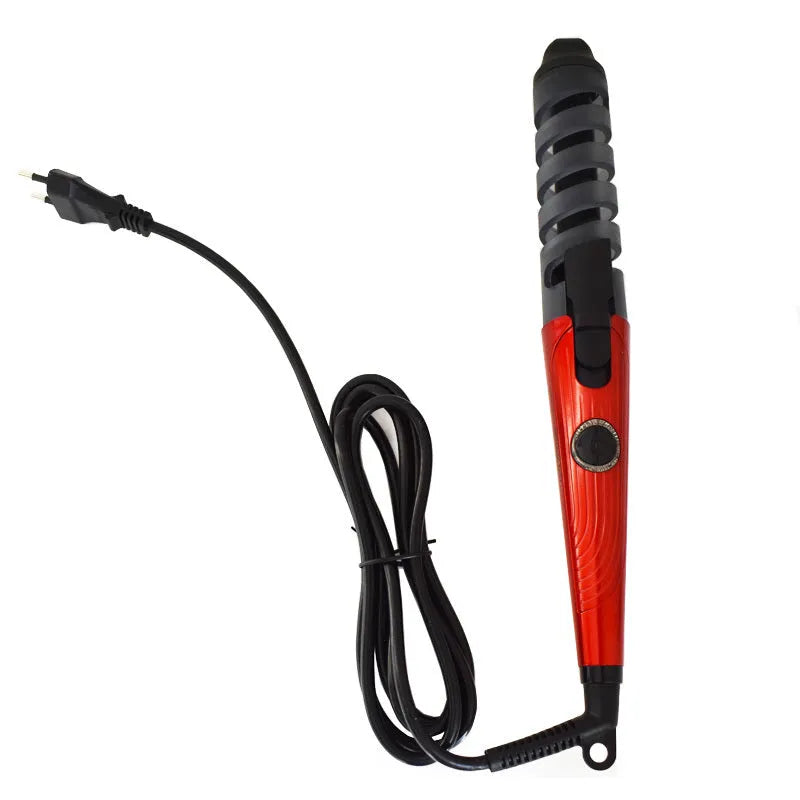 Sungdin xd-178 red professional spiral hair curler with anion care and anti-scalding feature
