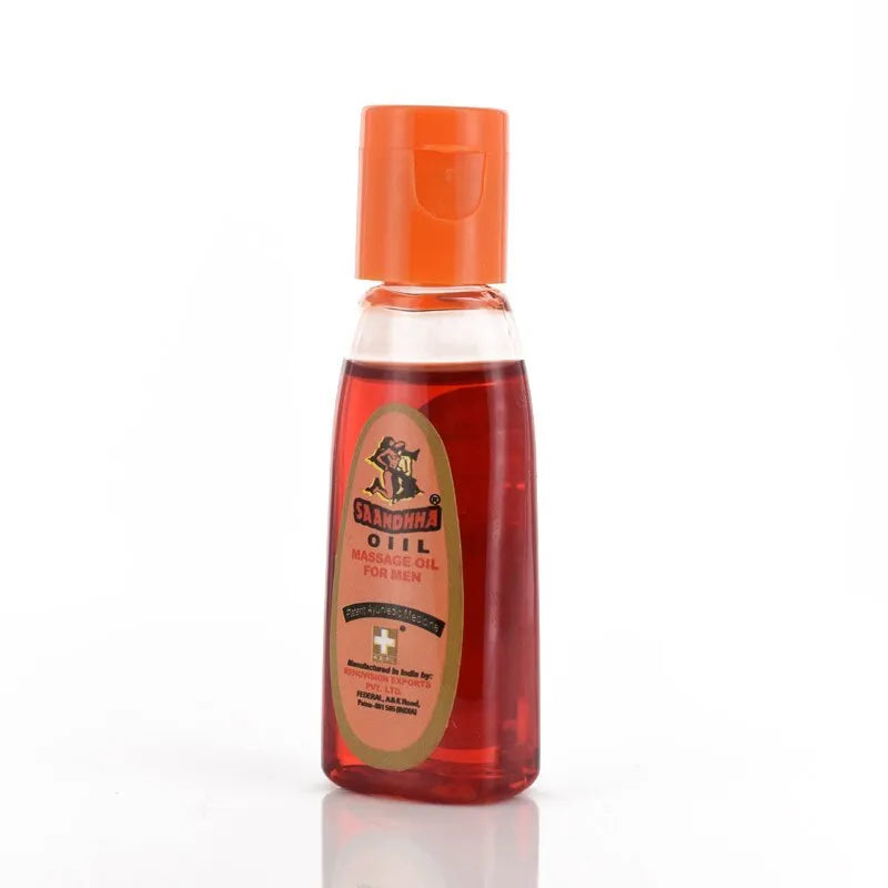 15ml bottle of Saandhha compound essential oil for male sexual health with natural ingredients