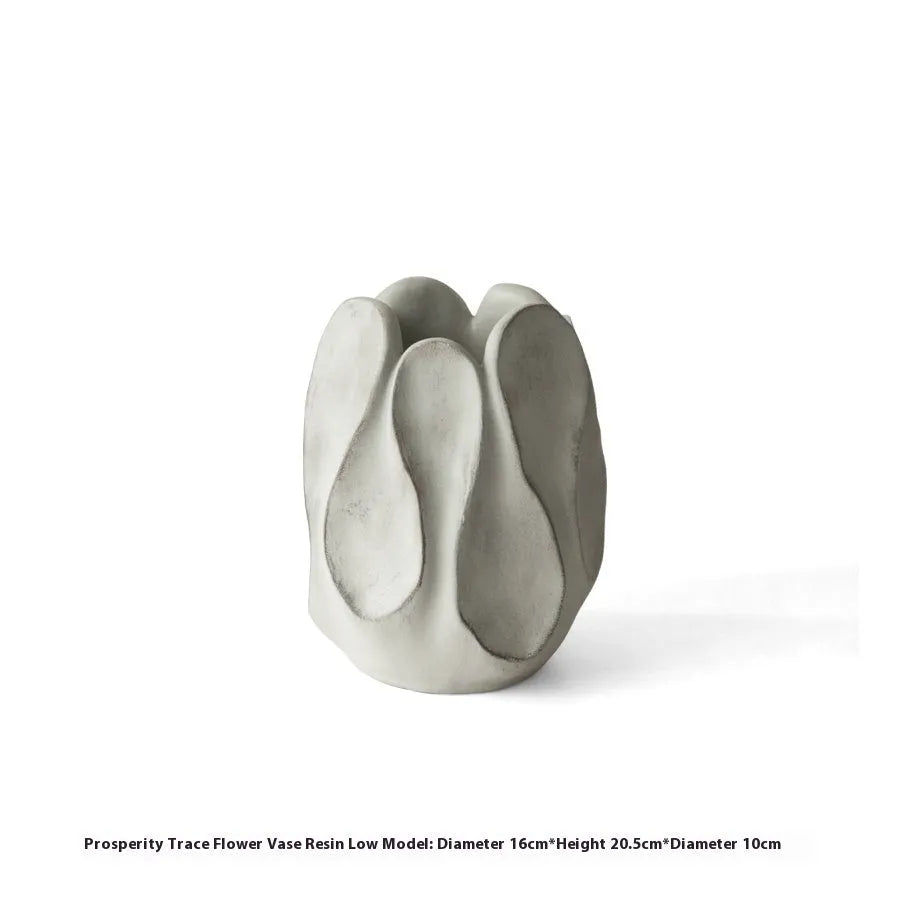 Irregular handmade ceramic vase for flower arrangements in living room or desktop settings