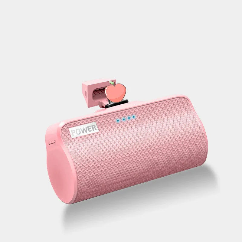 Universal 3000mAh power bank in black, green, pink and white colours for Android and iPhone charging