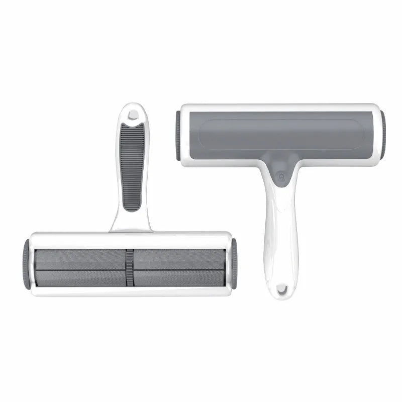 Automatic pet hair lint roller with adhesive cleaning roller for sofa fabrics