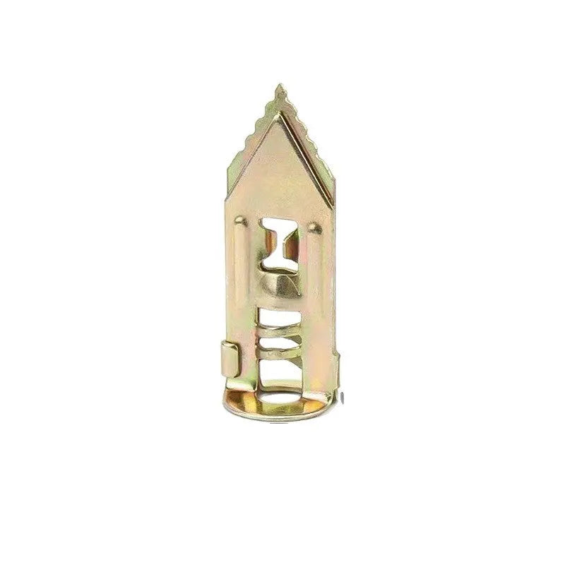 Pack of lengthened gecko expansion screws in 65 manganese steel with 12mm casing diameter and colour zinc finish