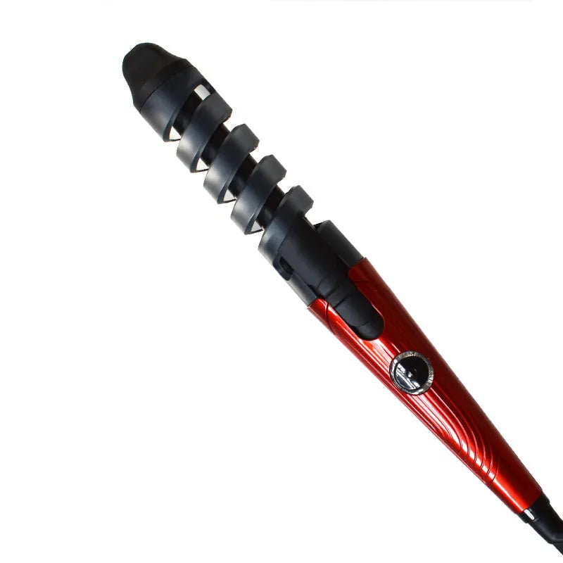 Sungdin xd-178 red professional spiral hair curler with anion care and anti-scalding feature