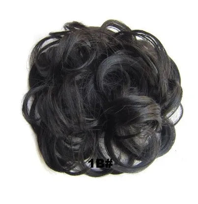 Hair ring adjustable wig band in burgundy colour on white background