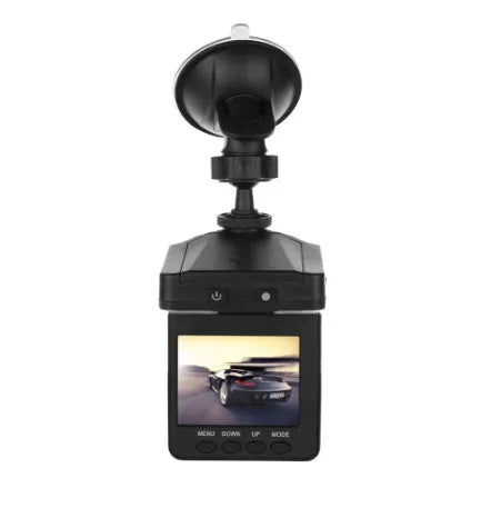 H198 model car dashboard camera with infrared LEDs and 2.4-inch screen on a windscreen mount.