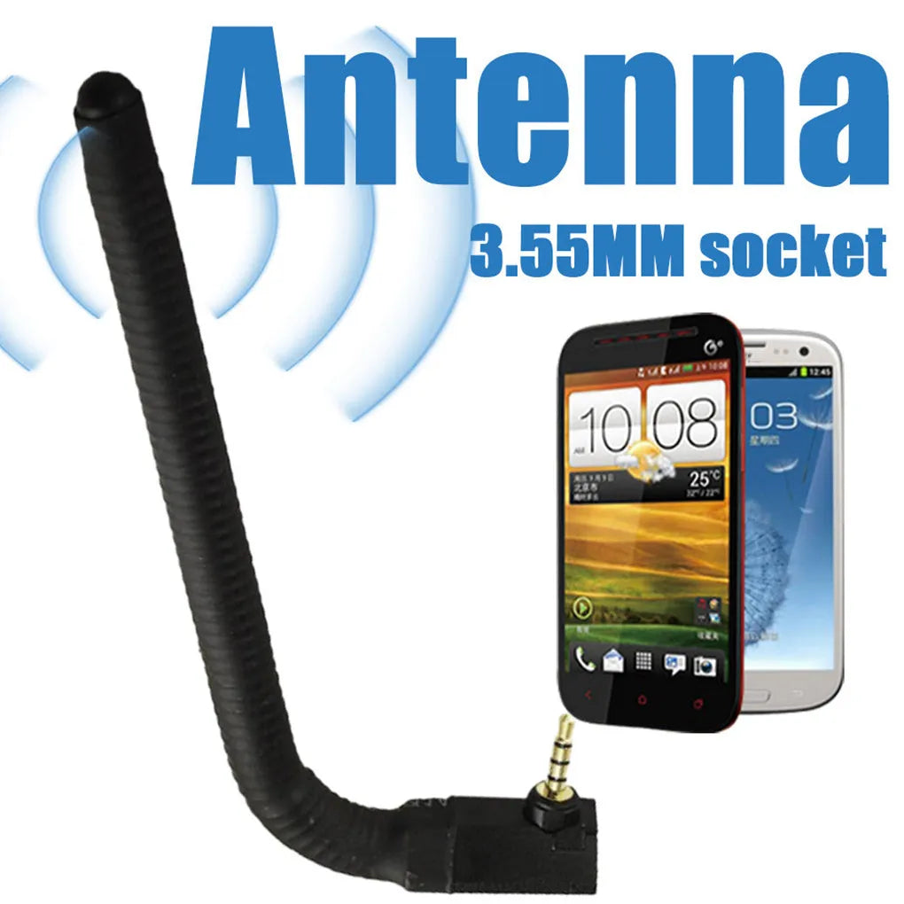 Mobile phone signal enhancement antenna with adsorption mount measuring 13.6 cm long