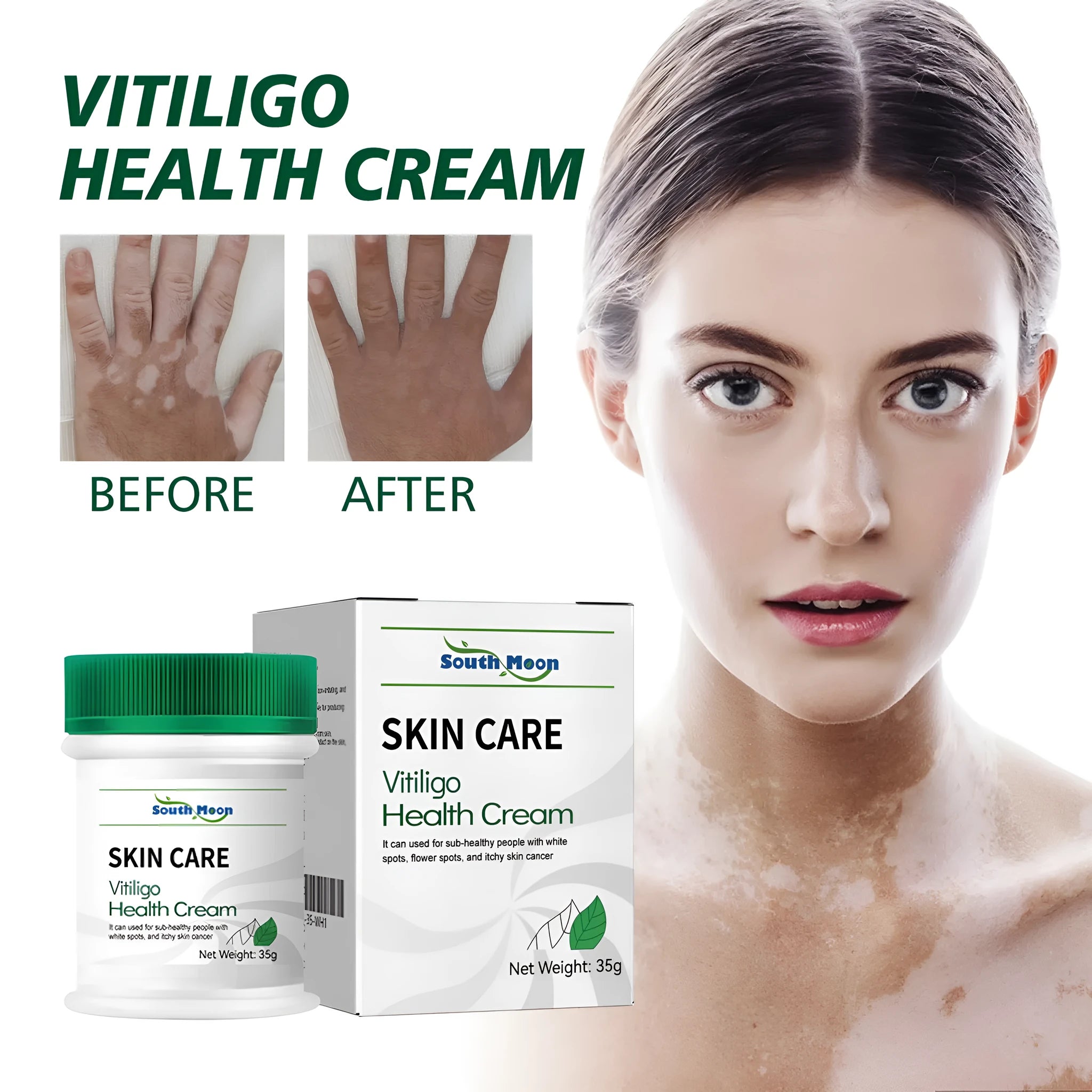 35g tube of body care cream for skin cleansing and moisturising