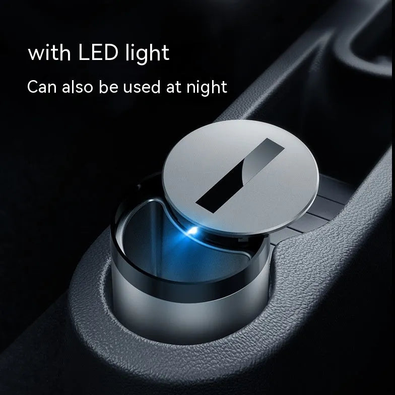 Intelligent induction ashtray with automatic opening, aluminium alloy construction, grey colour