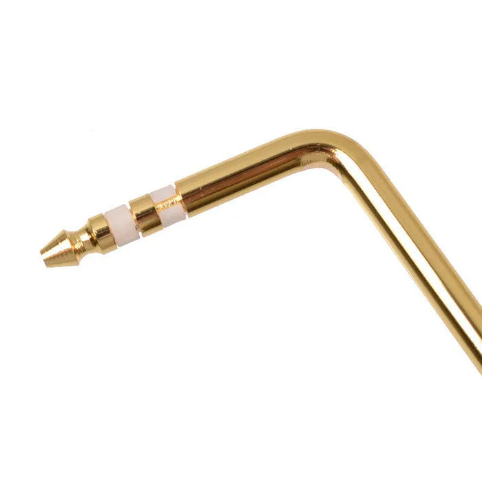 Guitar tremolo arm replacement part in black, blue, gold and silver chrome metal finishes
