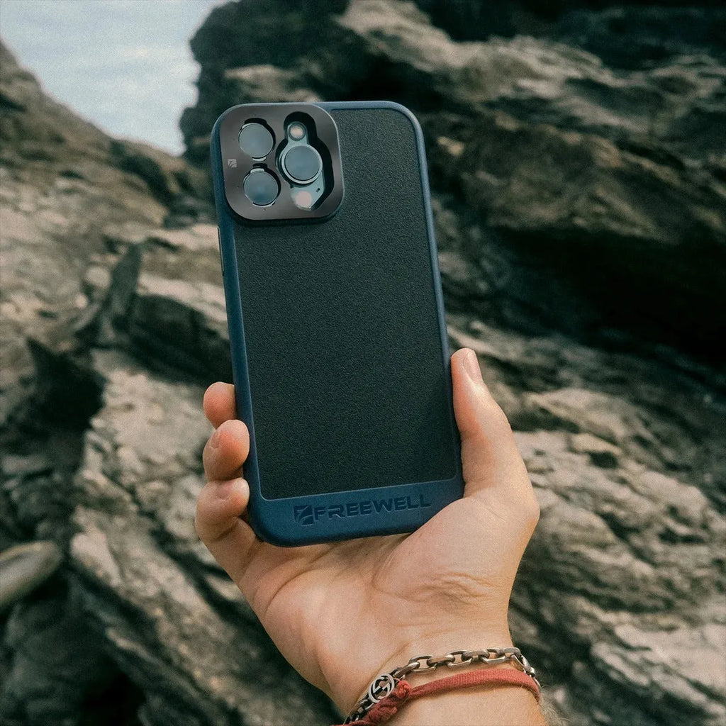 Black compatible phone case for iPhone 13 Pro, 14 Pro, and 15 Pro models.