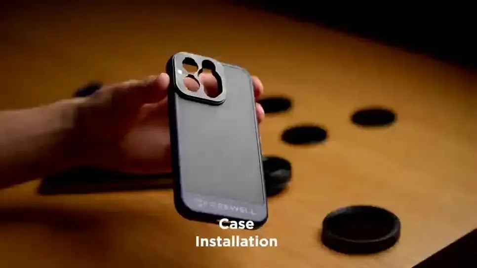 Black compatible phone case for iPhone 13 Pro, 14 Pro, and 15 Pro models.
