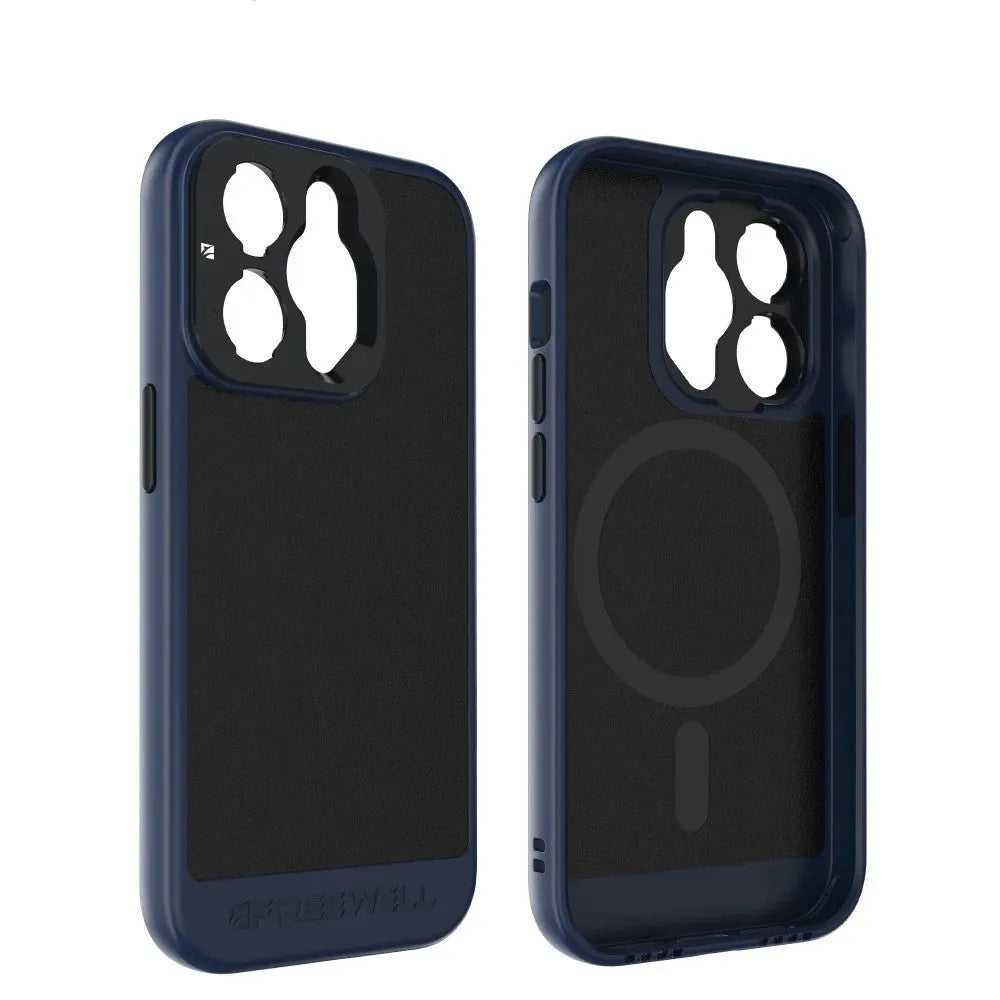 Black compatible phone case for iPhone 13 Pro, 14 Pro, and 15 Pro models.