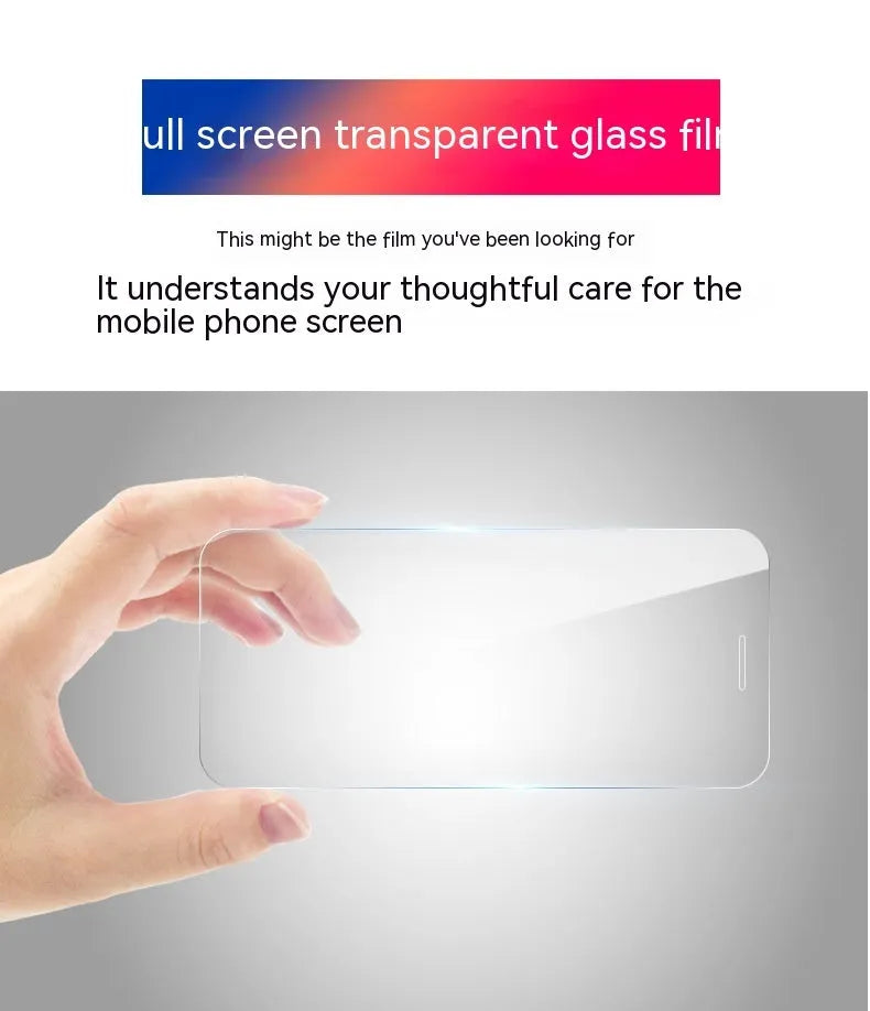 HD tempered glass screen protector for Samsung S24 phone showing fullscreen coverage.