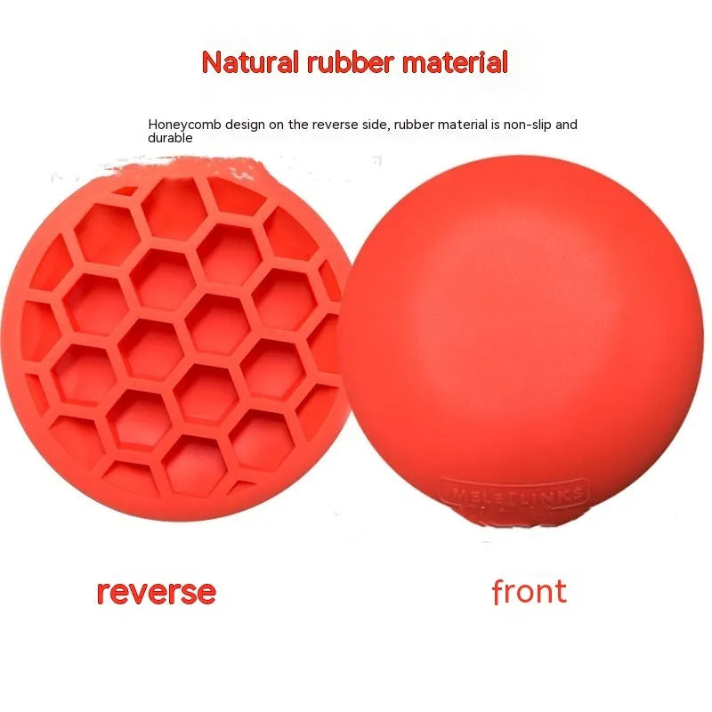 Orange golf training mat for centre of gravity and weight transfer practice