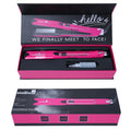 Mini steam splint spray hair straightener in purple, rose red, or champagne colour